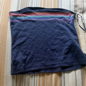 Rip Curl Navy Top with Multicolor Stripes